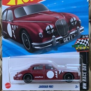 Hot Wheels - Jaguar MK1 - Rosso - Breve Card - Hw Race Day 2025 - HYX19